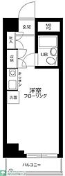 ロジマン武蔵小山 ワンルームの間取図画像