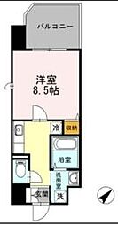 HillFlatOsaki 1Kの間取図画像