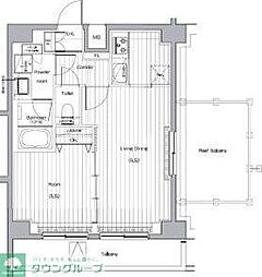 PREMIUMCUBEGNISHIOI 1LDKの間取図画像