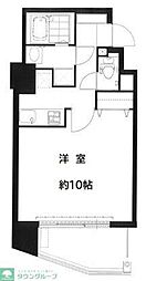 レジーナエビス 1Kの間取図画像