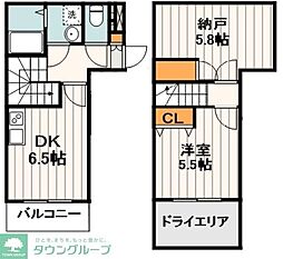 LEGALAND五本木 1SDKの間取図画像