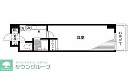 グレース東神田 1Kの間取図画像