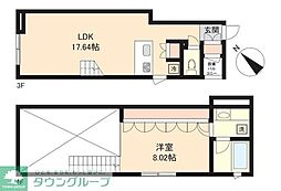PASEO神宮前 1LDKの間取図画像