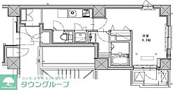 MALULANI千駄ヶ谷 1Kの間取図画像