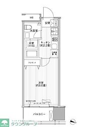 桜ヒルズ九段北 1Kの間取図画像