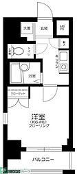メインステージ門前仲町 1Kの間取図画像
