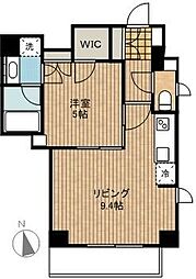 パークアクシス大森 1LDKの間取図画像