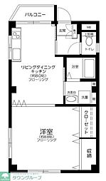 レークマンション2 1LDKの間取図画像