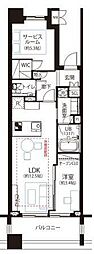 マジェスティハウス新宿御苑パークナード 1SLDKの間取図画像