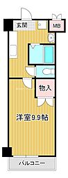 アートプラザ・ユー 1Kの間取図画像