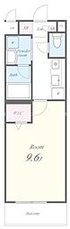 ラディエマルタ 1Kの間取図画像