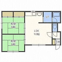 北海道札幌市南区川沿七条3丁目（賃貸アパート2LDK・2階・43.80㎡） その2