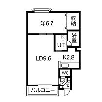 北海道札幌市南区南沢四条1丁目（賃貸アパート1LDK・1階・41.80㎡） その2