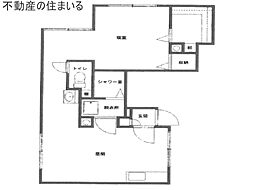 シティハイツ村川B 1DKの間取図画像