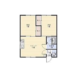 エスト23 2LDKの間取図画像