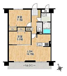 間取図画像 2LDK