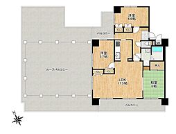 スワンマンション筑紫駅前 3LDKの間取り