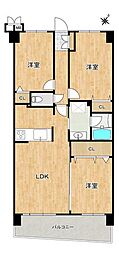 アンピール板付南 3LDKの間取図画像