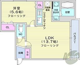 北海道札幌市豊平区平岸三条12丁目（賃貸マンション1LDK・2階・34.72㎡） その2