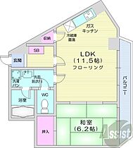 北海道札幌市北区北二十一条西8丁目（賃貸マンション1LDK・3階・39.64㎡） その2