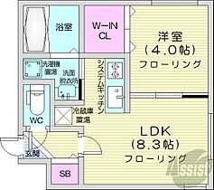 北海道札幌市中央区南五条西18丁目（賃貸マンション1LDK・2階・30.24㎡） その2