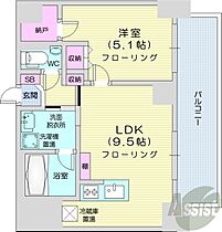 北海道札幌市中央区南二条東4丁目（賃貸マンション1LDK・2階・36.50㎡） その2
