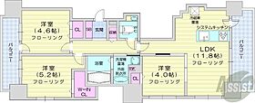 北海道札幌市中央区北一条西16丁目（賃貸マンション3LDK・5階・60.54㎡） その2