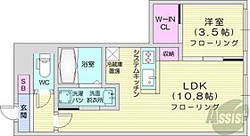 北海道札幌市中央区南十六条西9丁目（賃貸マンション1LDK・2階・34.29㎡） その2