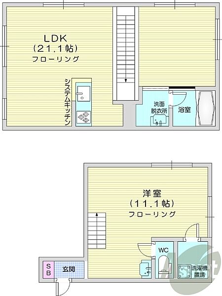 北海道札幌市中央区大通東5丁目(賃貸マンション1LDK・3階・61.73㎡)の写真 その2