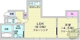 北海道札幌市中央区南九条西9丁目（賃貸アパート1LDK・2階・29.68㎡） その2