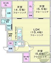 GLASSMAREHACHIKEN  ｜ 北海道札幌市西区八軒五条東4丁目（賃貸マンション3LDK・3階・70.11㎡） その2