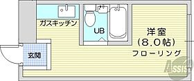 北海道札幌市中央区南六条西9丁目（賃貸マンション1R・3階・16.80㎡） その2