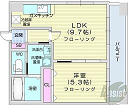 WiseVillageN14  ｜ 北海道札幌市東区北十四条東13丁目（賃貸マンション1LDK・9階・34.22㎡） その2