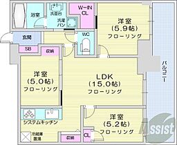 ザ・グランアルト札幌苗穂ステーションタワー  ｜ 北海道札幌市東区北五条東10丁目16-4（賃貸マンション3LDK・2階・67.61㎡） その2