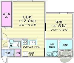 北海道札幌市豊平区月寒西二条6丁目（賃貸マンション1LDK・4階・40.85㎡） その2