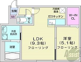 北海道札幌市西区宮の沢一条3丁目（賃貸マンション1LDK・2階・34.60㎡） その2