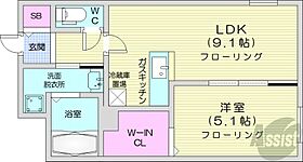 北海道札幌市西区宮の沢一条3丁目（賃貸マンション1LDK・2階・35.68㎡） その2