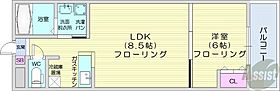 北海道札幌市中央区南三条西13丁目320-1（賃貸マンション1LDK・6階・34.60㎡） その2