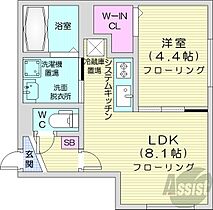 北海道札幌市豊平区美園四条1丁目（賃貸マンション1LDK・4階・30.04㎡） その2