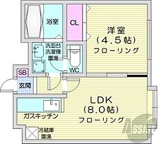 北海道札幌市中央区南九条西9丁目（賃貸アパート1LDK・1階・28.56㎡） その2