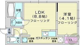 北海道札幌市中央区大通西22丁目1-30（賃貸マンション1LDK・4階・25.60㎡） その2