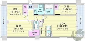 レーベン北18条THEBLCIEL  ｜ 北海道札幌市東区北十七条東1丁目（賃貸マンション3LDK・9階・68.68㎡） その2