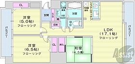 北海道札幌市中央区北三条西11丁目（賃貸マンション3LDK・5階・75.69㎡） その2