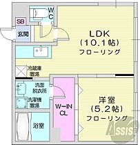 北海道札幌市中央区南十条西6丁目（賃貸マンション1LDK・4階・36.48㎡） その2