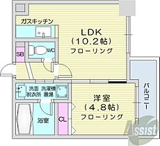 北海道札幌市中央区北五条西16丁目（賃貸マンション1LDK・5階・33.93㎡） その2