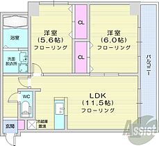 N28セントラルビル  ｜ 北海道札幌市東区北二十八条東16丁目（賃貸マンション2LDK・6階・49.58㎡） その2