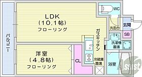 RitzGRANDEN19  ｜ 北海道札幌市北区北十九条西7丁目（賃貸マンション1LDK・1階・33.78㎡） その2