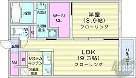 北海道札幌市中央区北十三条西15丁目（賃貸マンション1LDK・4階・35.19㎡） その2