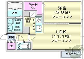 北海道札幌市中央区宮の森一条6丁目（賃貸マンション1LDK・1階・36.40㎡） その2