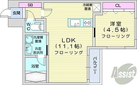 CARRERA行啓通  ｜ 北海道札幌市中央区南十四条西13丁目（賃貸マンション1LDK・4階・37.52㎡） その2